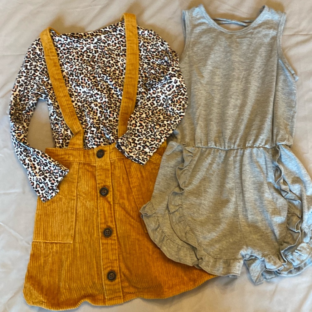 Art Class and Afton Street size 4 jumper/romper bundle. Great condition.